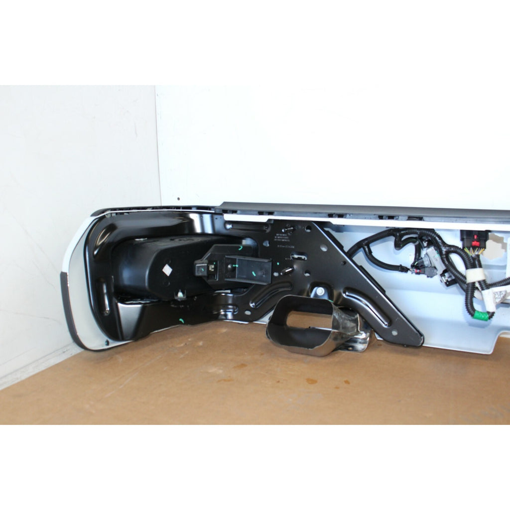 2019-2026 GMC Sierra Chevy Silverado 1500 Rear Bumper W/SENS OEM Summit White