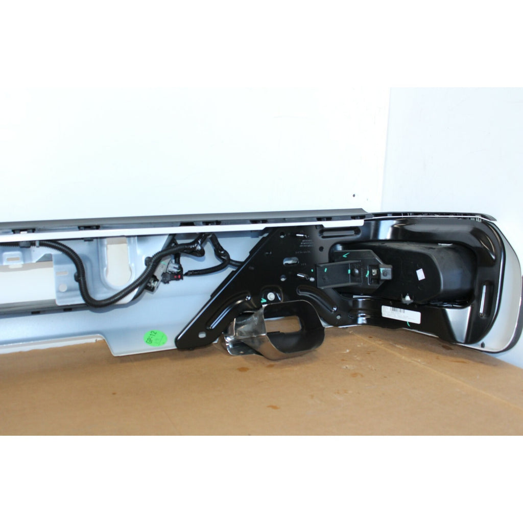 2019-2026 GMC Sierra Chevy Silverado 1500 Rear Bumper W/SENS OEM Summit White