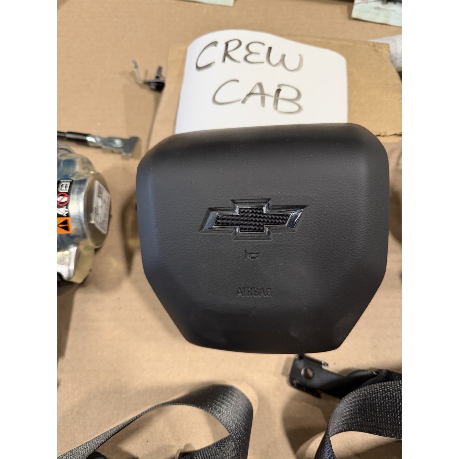 2019-24 Chevy Silverado CREW CAB LH RH Seatbelt ROOF Curtain Driver AIRBAG #3