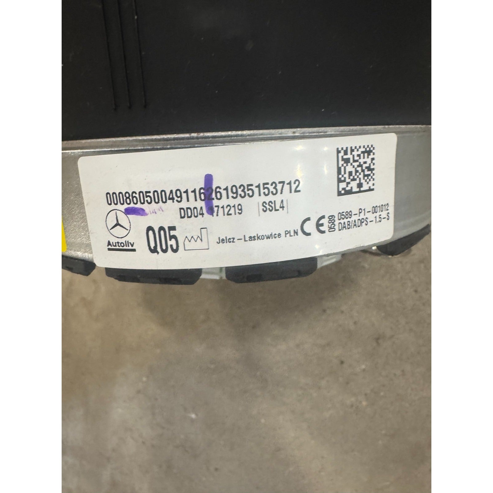 2019 Mercedes-Benz E 53 AMG Driver Wheel Airbag Black OEM
