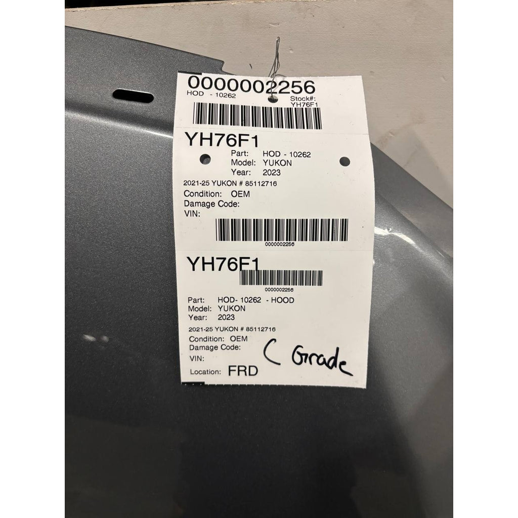 2021-2026 GMC Yukon Yukon  XL Hood 130H Sterling Sharkskin OEM 85112716 #2256