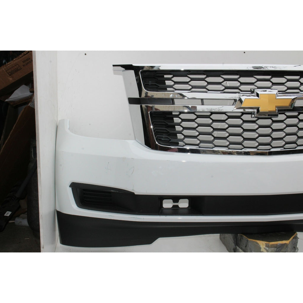 2015-2020 Chevy Tahoe Suburban Front Bumper ASM W/Tow Summit White OEM F11