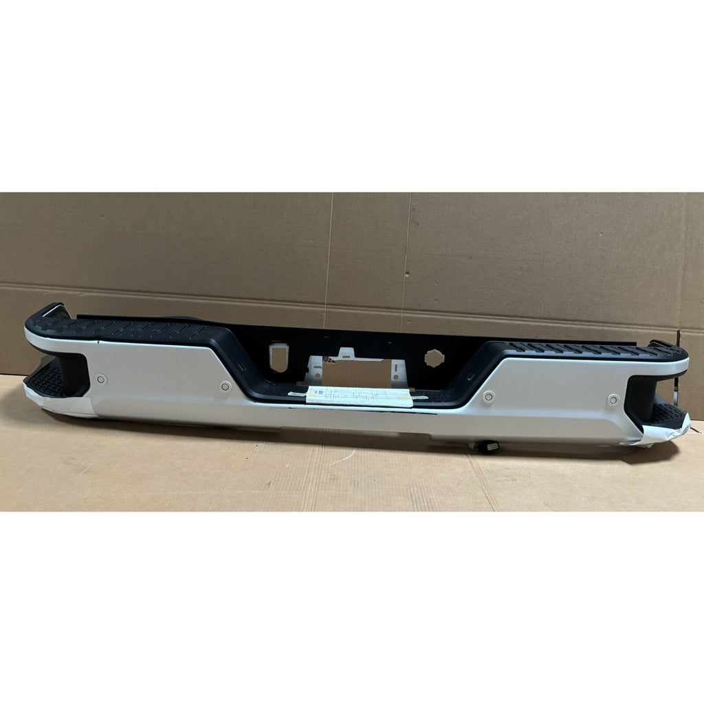 2020-2025 GMC Sierra 2500HD 3500HD Rear Bumper W/Sensors OEM ABALONE WHITE